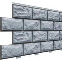 Цокольный сайдинг коллекция Альпийский прокрашенные швы - Серо-голубой