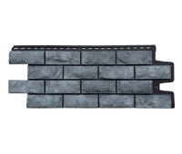 Фасадные панели Колотый Камень Элит Антрацит (чёрный шов)