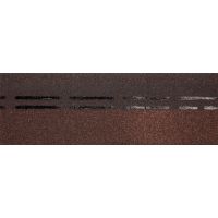 Коньково-карнизная черепица PIE STANDARD - Коричневый