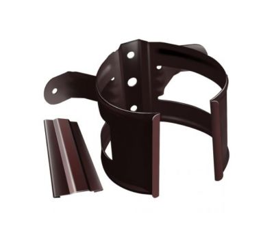 Кронштейн трубы (на дерево) Коричневый (RAL 8017) от производителя  Grand Line по цене 315 р
